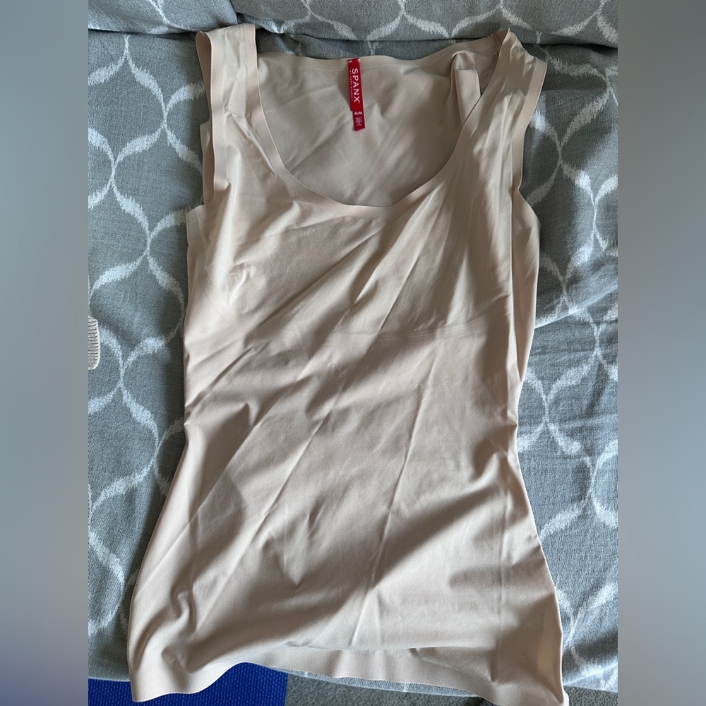 SPANX Beige Compression Tank, Sz M